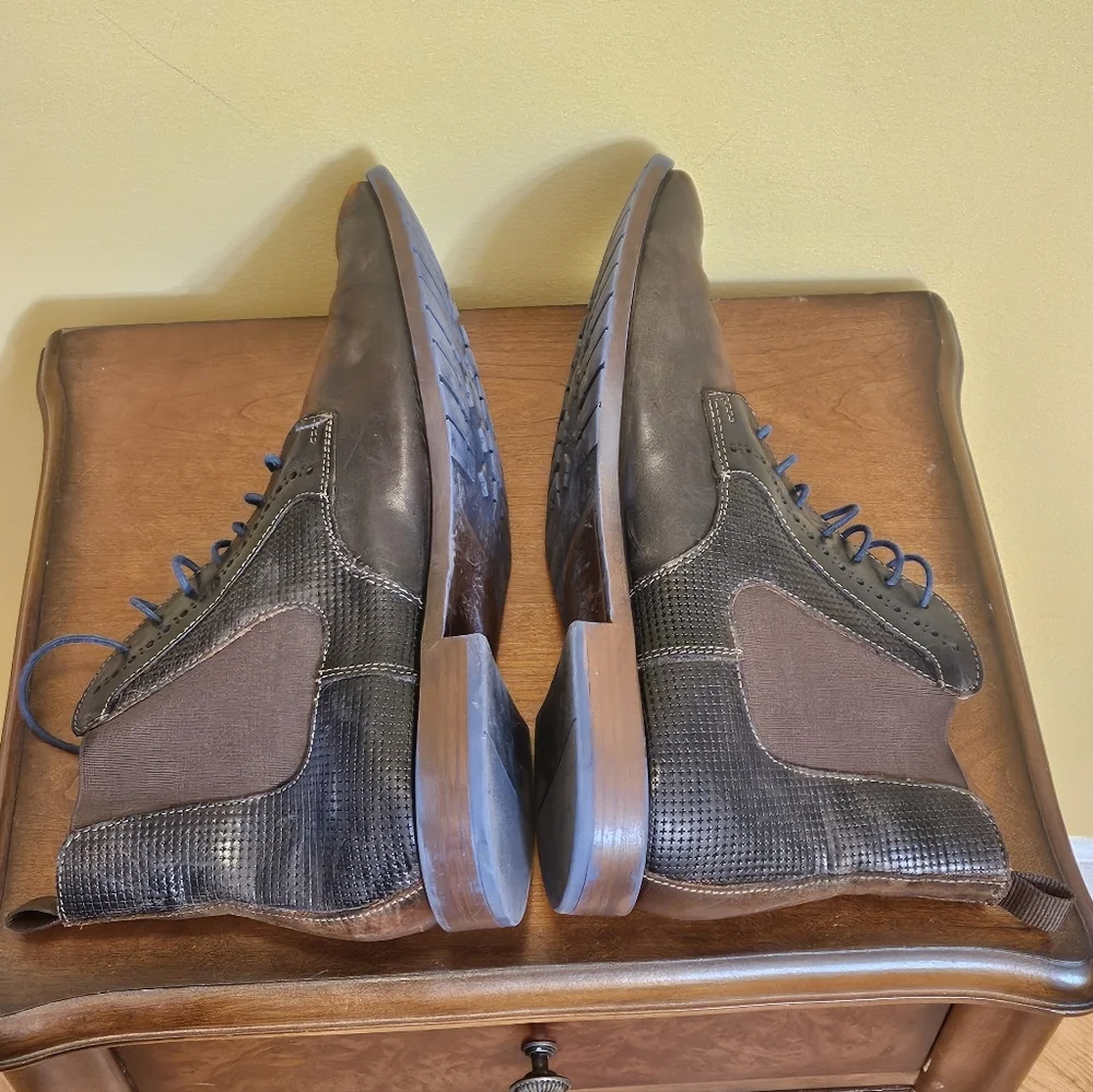 Stacy Adams Men's Rupert Plain Toe Lace And Gore Boot size 11